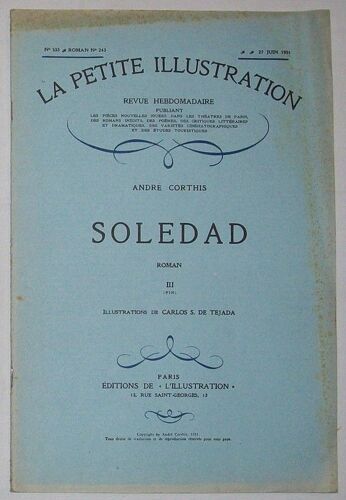 Petite Illustration Roman (La) N°533 Du 27-06-1931