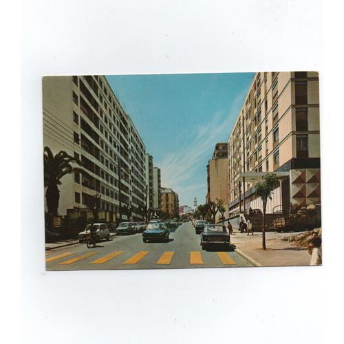 Alger La Blanche -Boulevard Colonel Bougara Avec Véhicules Années 60-70.