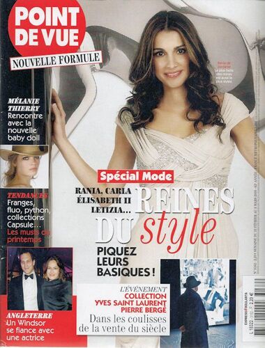 Point De Vue  N° 3162 : Rania, Carla, Elisabeth Ii, Letizia... Reines Du Style