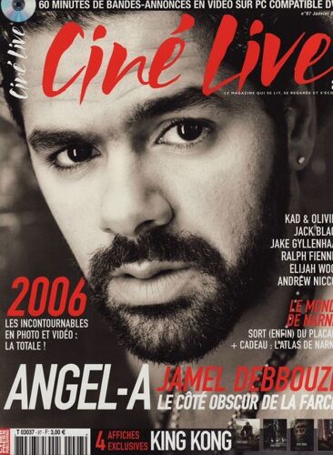 Ciné Live / 01-2006 N° 97 : Jamel Debbouze (8p) Kad Et Olivier (4p) Jake Gyllenhaal (2p) Ang Lee (3p) Ralph Fiennes (2p) Elijah Wood (2p) Pascal Elbé (1p) Colin Firth (1p) Brigitte Bardot (4p)