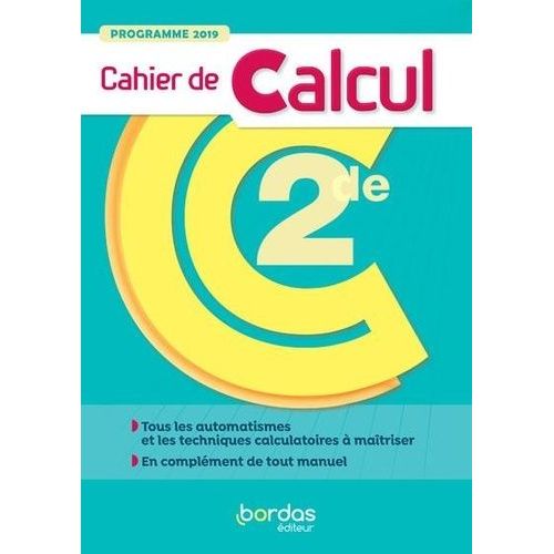 Mathématiques 2de Cahier De Calcul