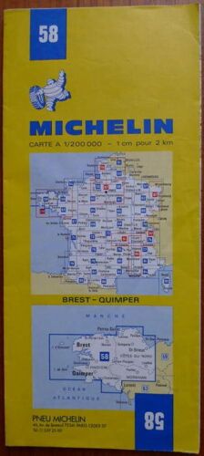 Carte Michelin N°58 - Brest Quimper