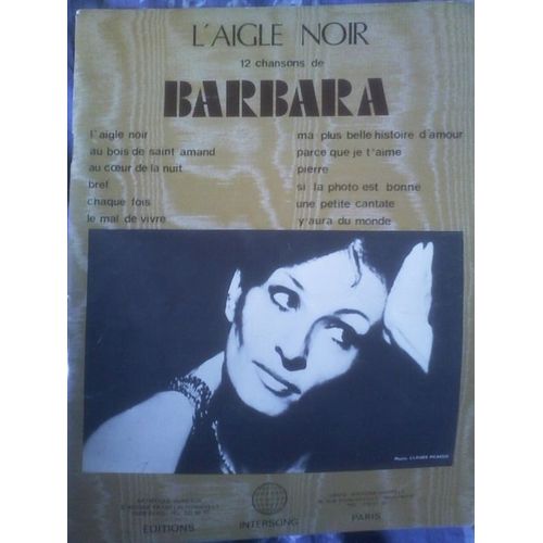 L'aigle Noir 12 Chansons De Barbara L'aigle Noir 12 Chansons De Barbara