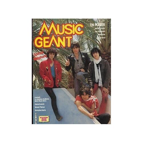 Music Geant  N° 28 : 04-1982 Telephone (6p+Poster)/Adjani/Robert Palmer/Audrey Landers/Ac-Dc/Jonasz/J Geils Band/Jone Lewie/Gerard Lanvin (2p)/Blanchard/Clio Goldsmith/Chuck Berry/Cochran/Bill Haley
