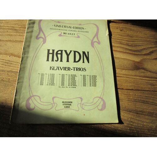 Partition Haydn Klavier Trios 4827 Trios Xvii Edition Glossner