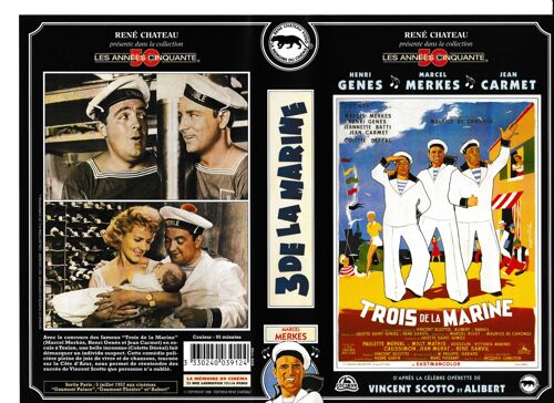 Jaquette Vhs René Chateau --- Trois De La Marine