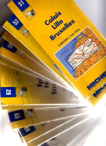 Calais Lille Bruxelles - 1/200 000