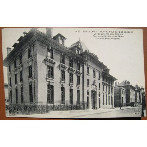 Paris Xive Rue Du Faubourg St-Jacques. Le Nouvel Hôpital Cochin
