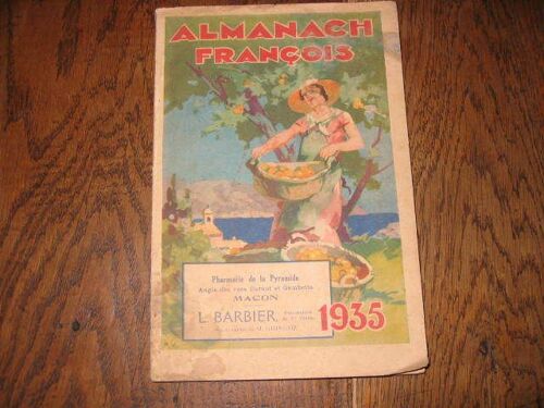 Almanach François, 1935.