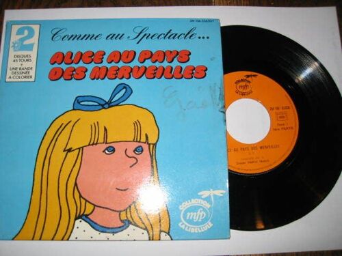 Comme Au Spectacle  Alice Au Pays Des Merveilles  ( Double 45 T Livret