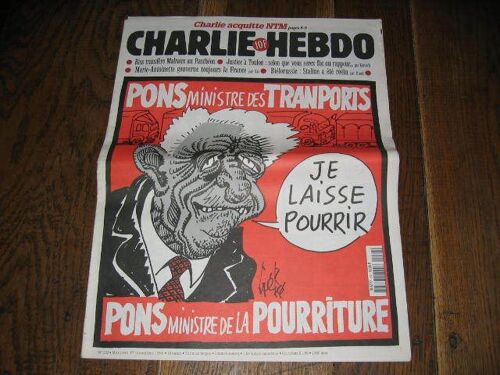 Charlie Hebdo  1996  Novembre 27  N° 232 : Pons Ministre Des Tranports