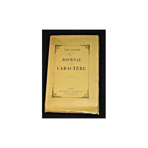 Journal D'un Caractère