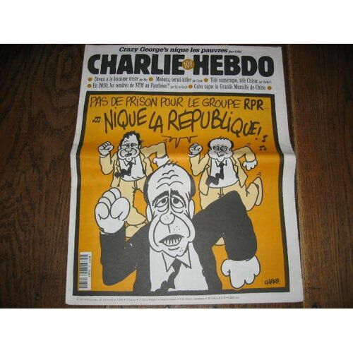 Charlie Hebdo  1996  Novembre 20  N° 231 : Pas De Prison Pour Le Groupe Rpr Nique La Repiblique