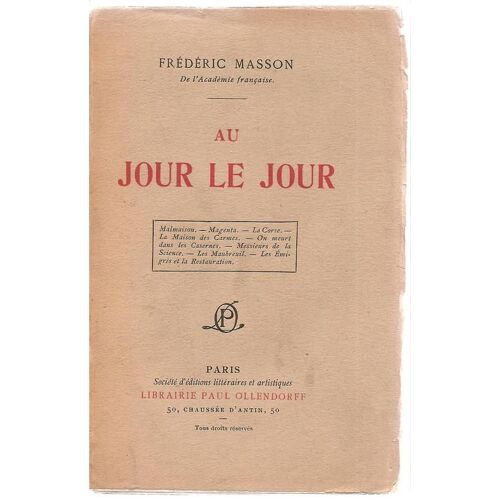 Au Jour Le Jour Au Jour Le Jour