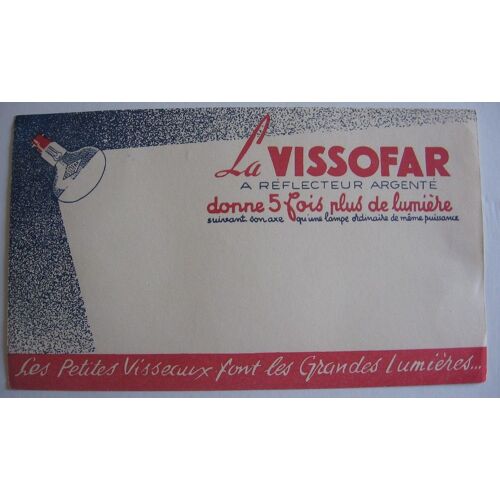 Buvard Neuf "Vissofar" Lampe À Réflecteur Argenté