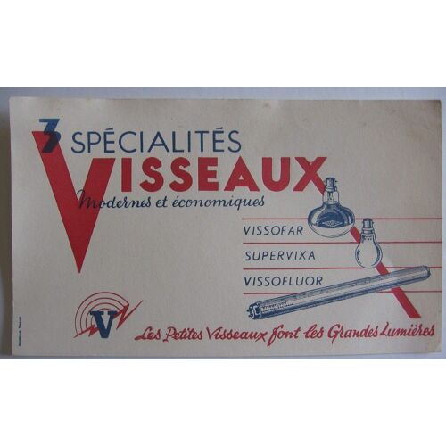 Buvard Neuf Eclairage "Visseaux"