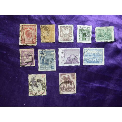 Timbres Pologne. 11 Timbres De 1929, 1933, 1961... Polska, Poland Stamps. Lot 26