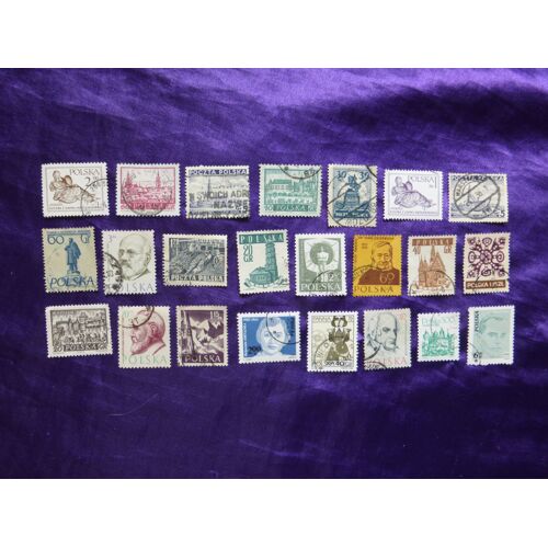 Timbres Pologne. 23 Timbres De 1925, 1937, 1951, 1955... Stamps Polska, Poland. Lot 24