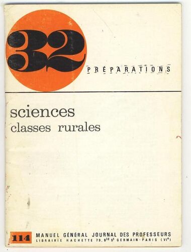 32 Préparations Sciences Classes Rurales