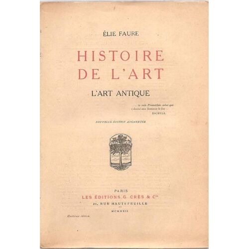 Histoire De L'art: L'art Antique