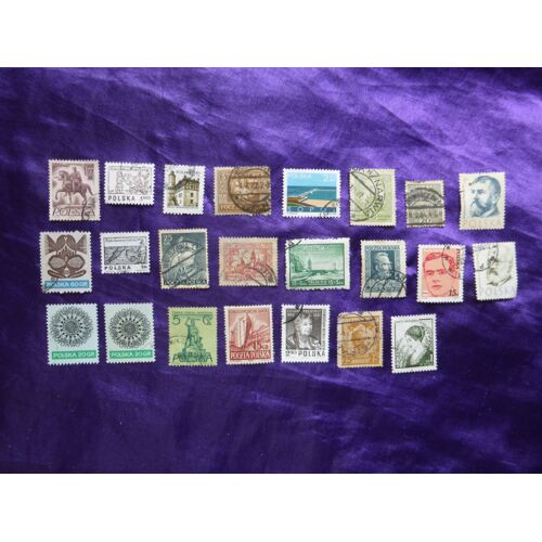 Timbres Pologne. 23 Timbres Dont 1922, 1928, 1958... Stamps Polska, Poland. Lot 23