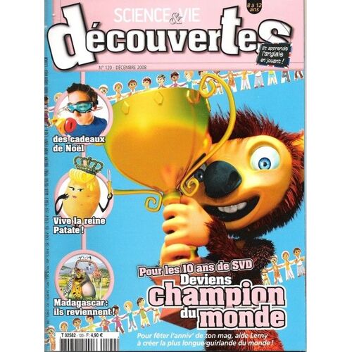 Sciences Et Vie Découvertes  N° 120 : Pour Les 10 Ans De Svd Deviens Champion Du Monde