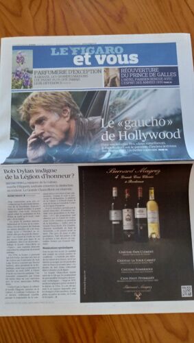 Le Figaro Et Vous - Robert Redford Cover Et Article