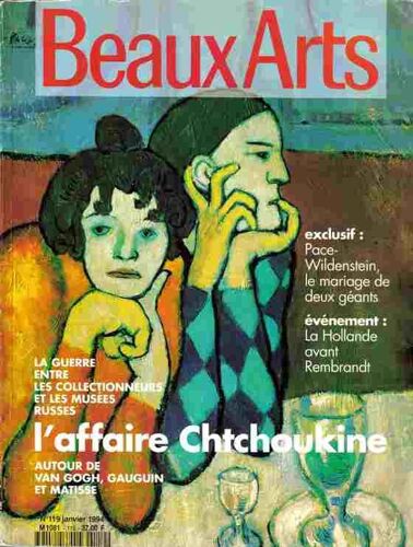 Beaux Arts Magazine - N°119 - Janvier 1994 - Barry Flanagan - L'affaore Chtchoukine - Alberto Alessi - Henry Van De Velde - Pierre Sorin - Lacalmontie - Etc