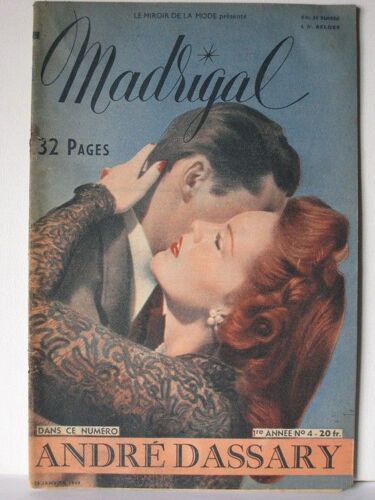 Madrigal  N° 4 : Andre Dassary