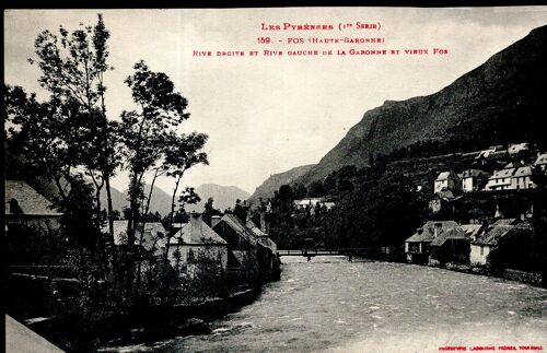 Carte Postale De Fos (Haute-Garonne) Rive Droite Et Rive Gauche De La Garonne Et Vieux Fos (Réf.159)