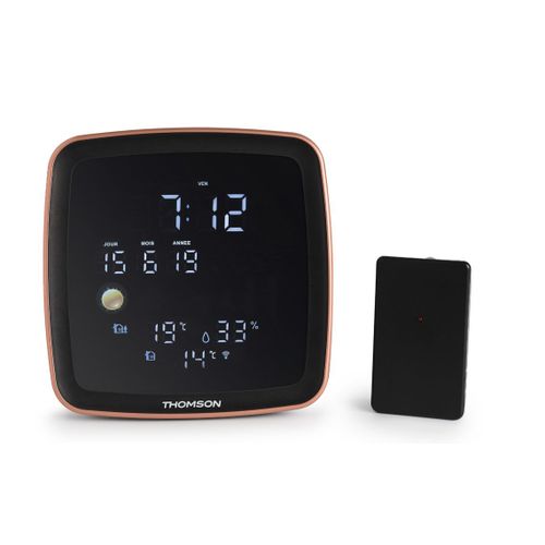 Thomson CT500BT Station Météo sans fil et Radio-Réveil Bluetooth