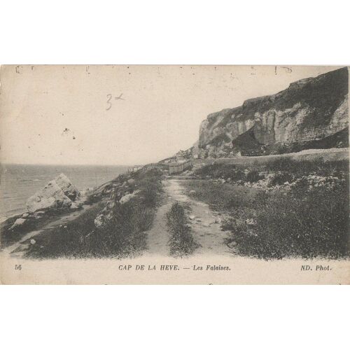 Carte Postale - Sainte-Adresse - Falaise Du Cap De La Hève 1918