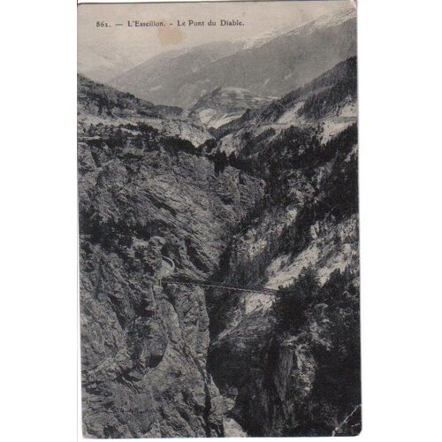 Cpa L'esseillon, Le Pont Du Diable