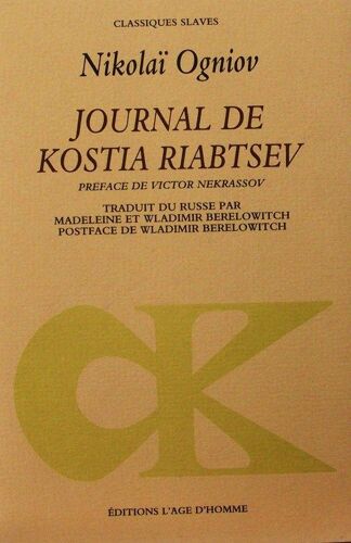 Journal De Kostia Riabtsev