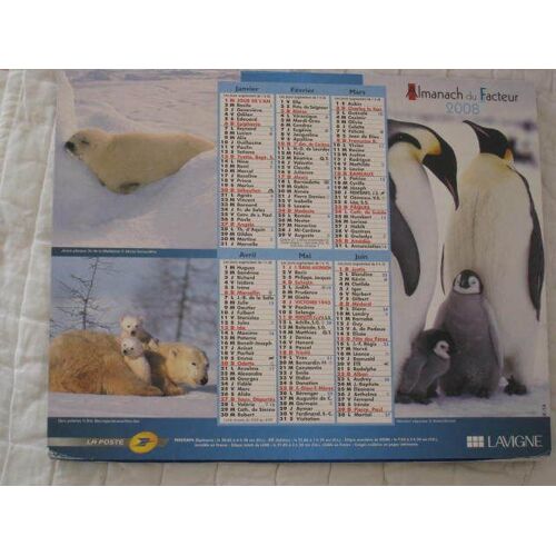 Calendrier Classique De La Poste 2008