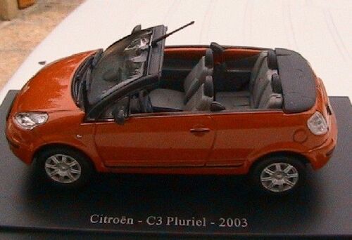 Citroen C3 Pluriel 2003 Universal Hobbies Orange 1/43-Universal Hobbies