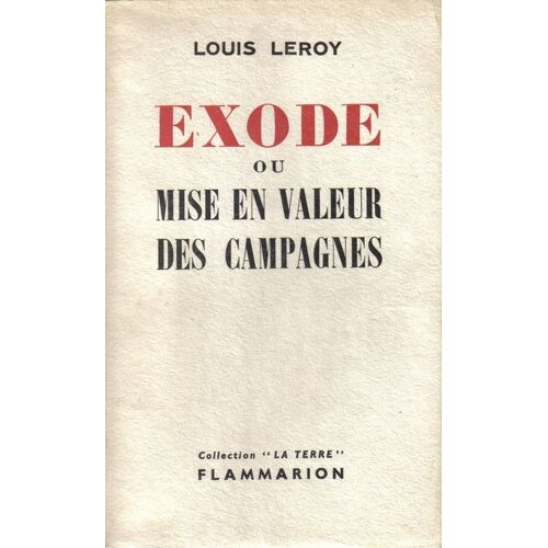Exode Ou Mise En Valeur Des Campagnes