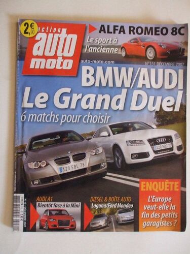 Action Auto Moto  N° 151 : Bmw/Audi Le Grand Duel.Alfa Romeo 8c