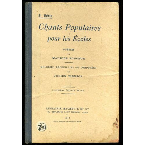 Chants Populaires Pour Les Écoles