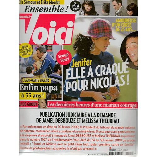 Voici  N° 1115 : Jenifer - Elle A Craqué Pour Nicolas !