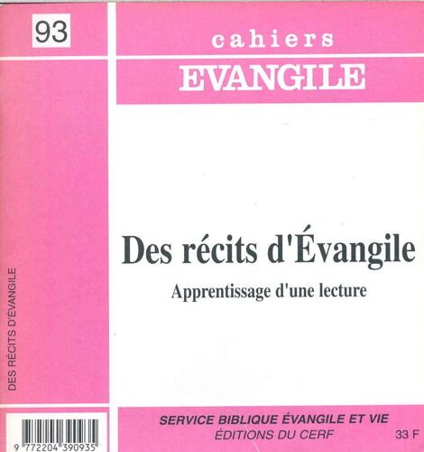 Les Recits Dans L'evangile