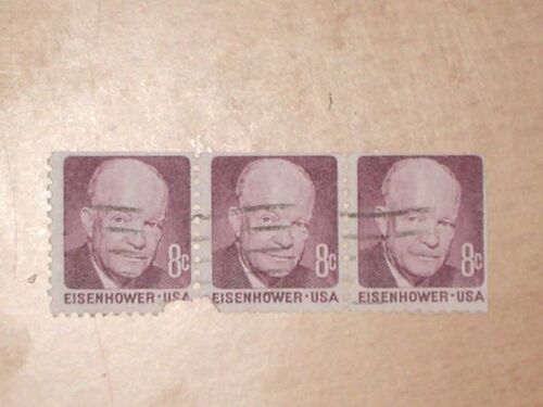 Lot De 3 Timbres Eisenhower 8 C - Usa