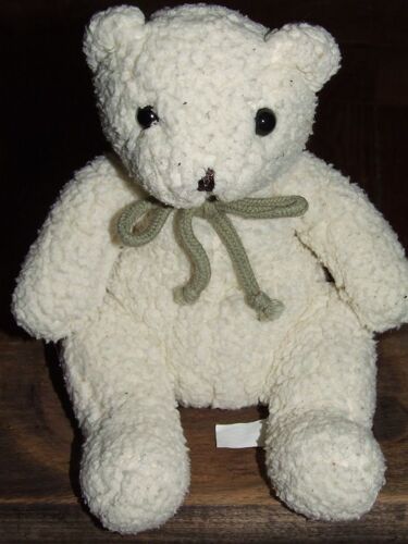 Ours Doudou Maison Du Monde Peluche Blanc Crème Écru Peluche De 23 Cms