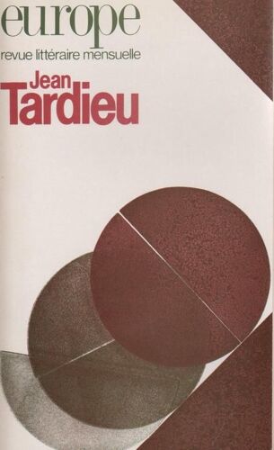 Europe, Revue Littéraire Mensuelle  N° 688 : 689 - Jean Tardieu