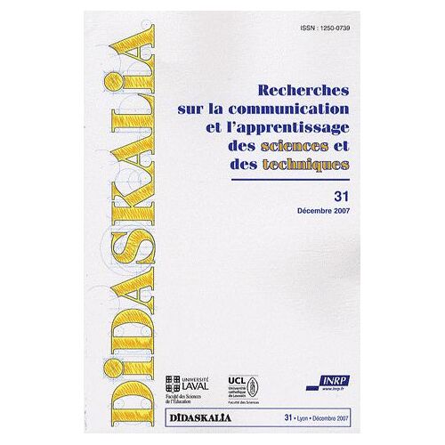Didaskalia N° 31, Décembre 2007