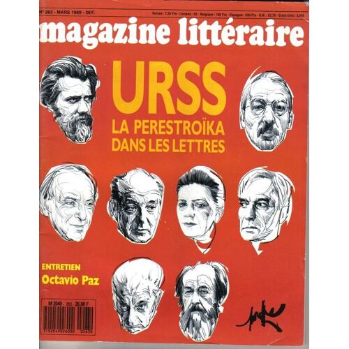 Magazine Littéraire N° 263 : Urss : La Perestroïka Dans Les Lettres