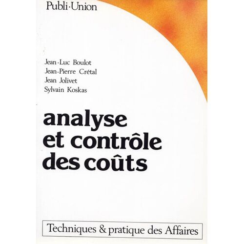 Analyse Et Controle Des Couts