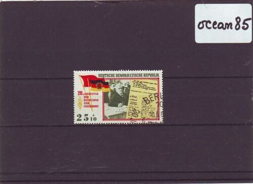 Allemagne 1965 Ddr : 20ème Anniversaire De La Libération Du Fascisme : Président Pieck Fondant La Libre Allemagne - Timbre Oblitéré