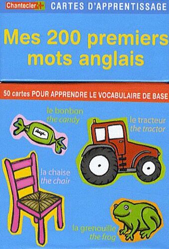 Mes 200 Premiers Mots Anglais - 50 Cartes Pour Apprendre Le Vocabulaire De Base