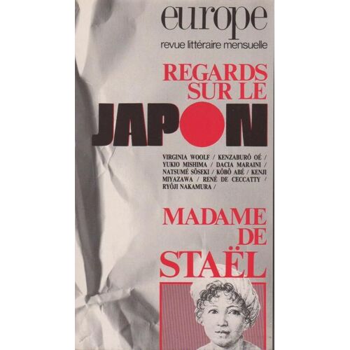 Europe  N° 693 : Regards Sur Le Japon/Madame De Staël